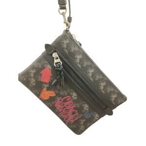 Coach Wristlet Women’s 1Size Large Wristlet Top And Front Zipper Horse &Carriage